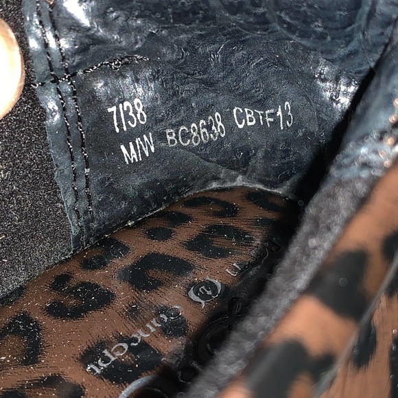 BOC Born Concept Womens Clogs Size 7 Brown Leopard Print Leather Slip On - Picture 8 of 10